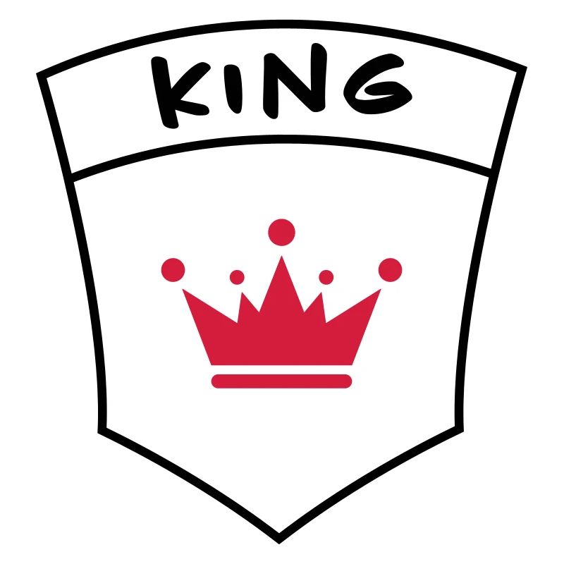 King on breast pocket