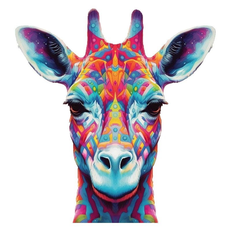 Psychedelic giraffe