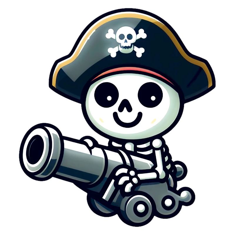 Pirate Skull - Skeleton Treasure