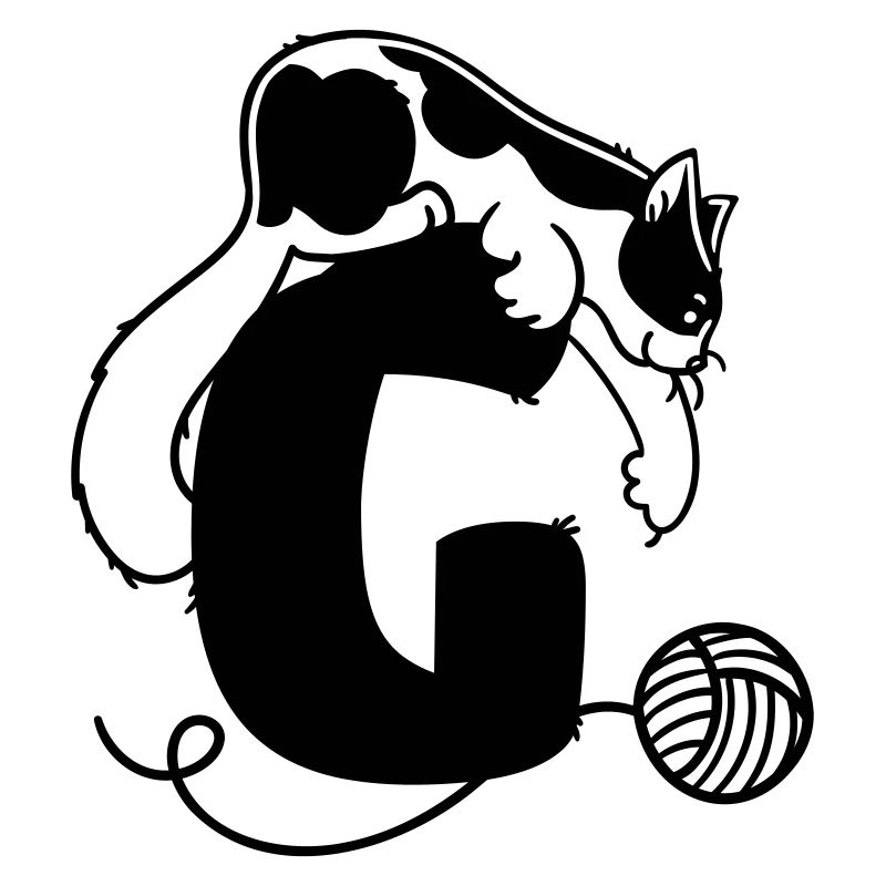 Katze Buchstabe G