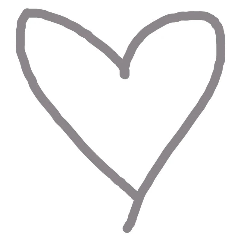 Herz grau Geschenkidee Liebe verliebt