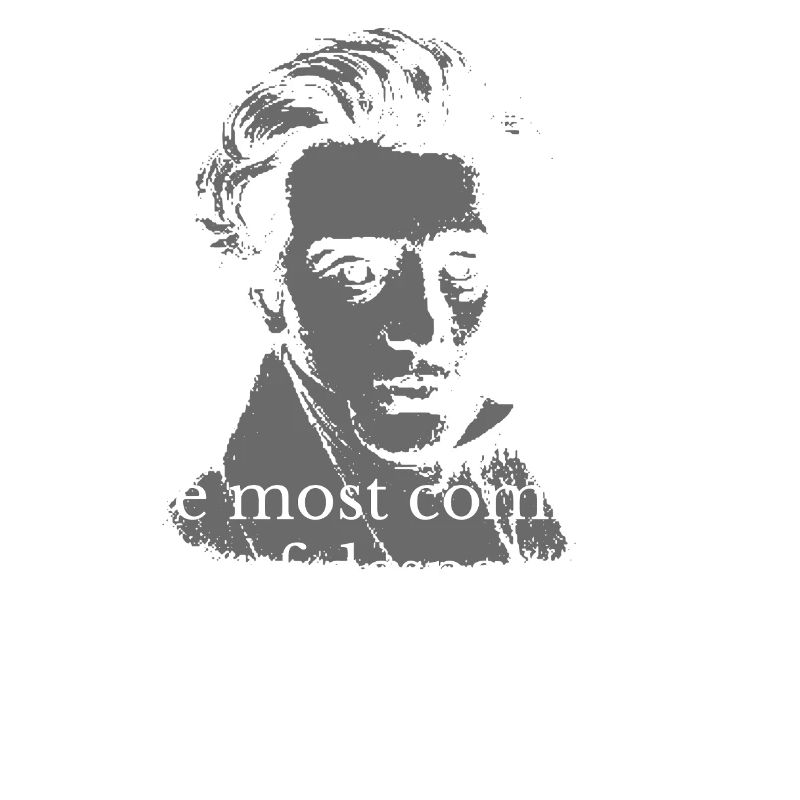 Sei du selbst Kierkegaard Zitat Porträt