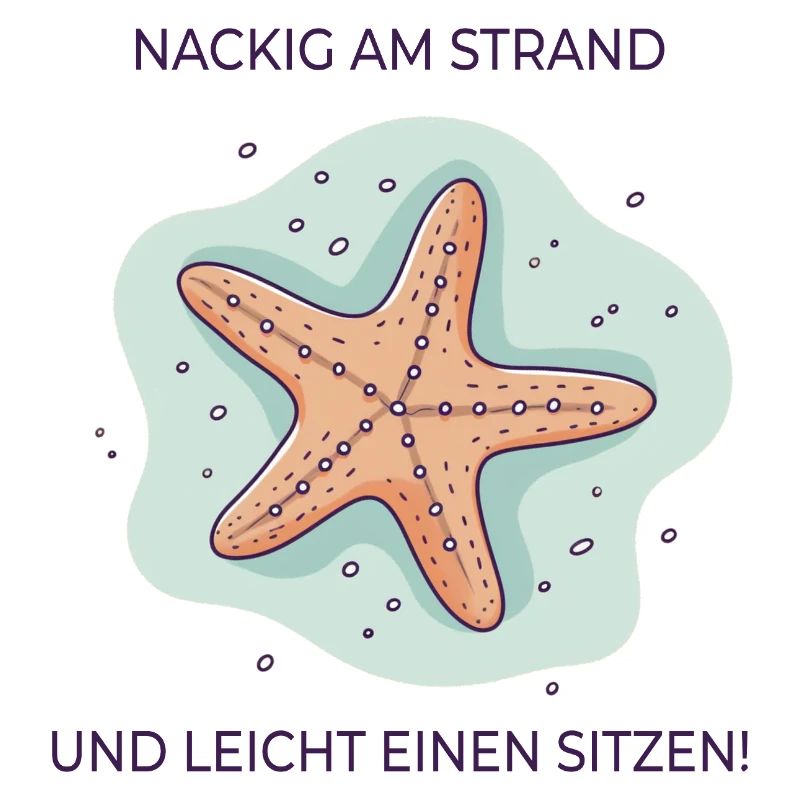 Nus sur la plage – Drôle d’expression étoile de mer
