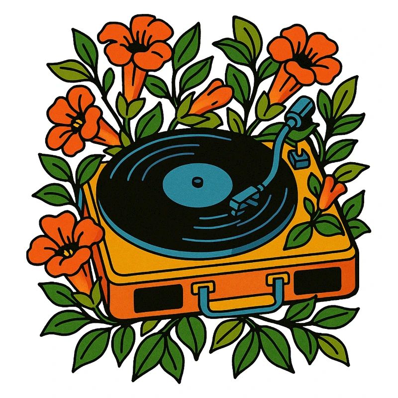 Botanical Vinyl Turntable