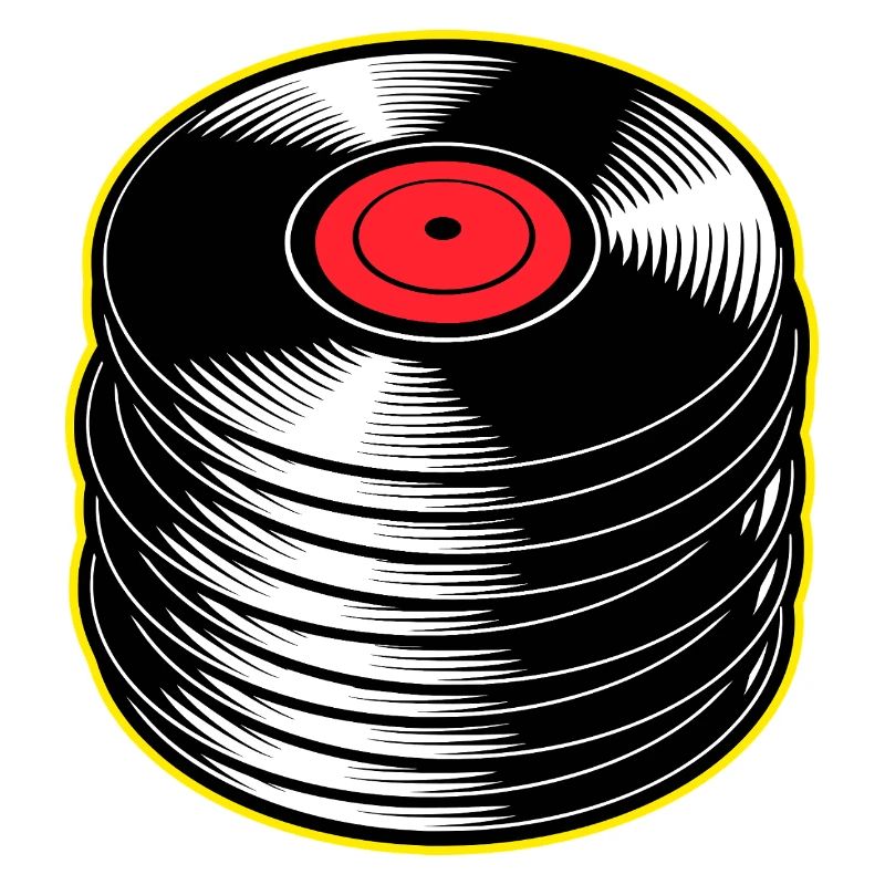 Stack d’albums vinyles