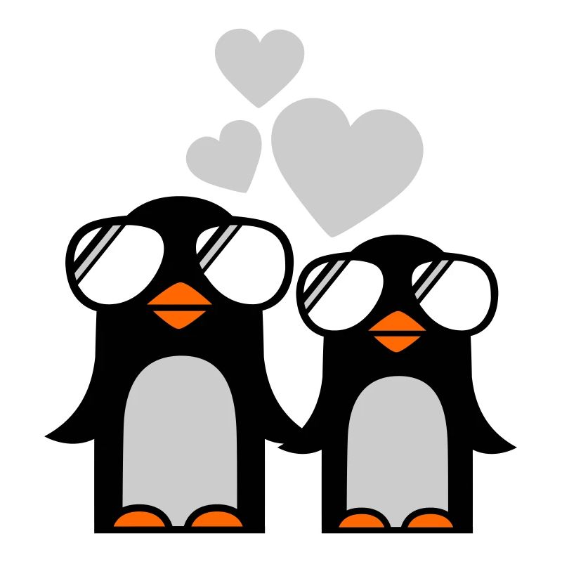 penguins fallen in love - pinguine