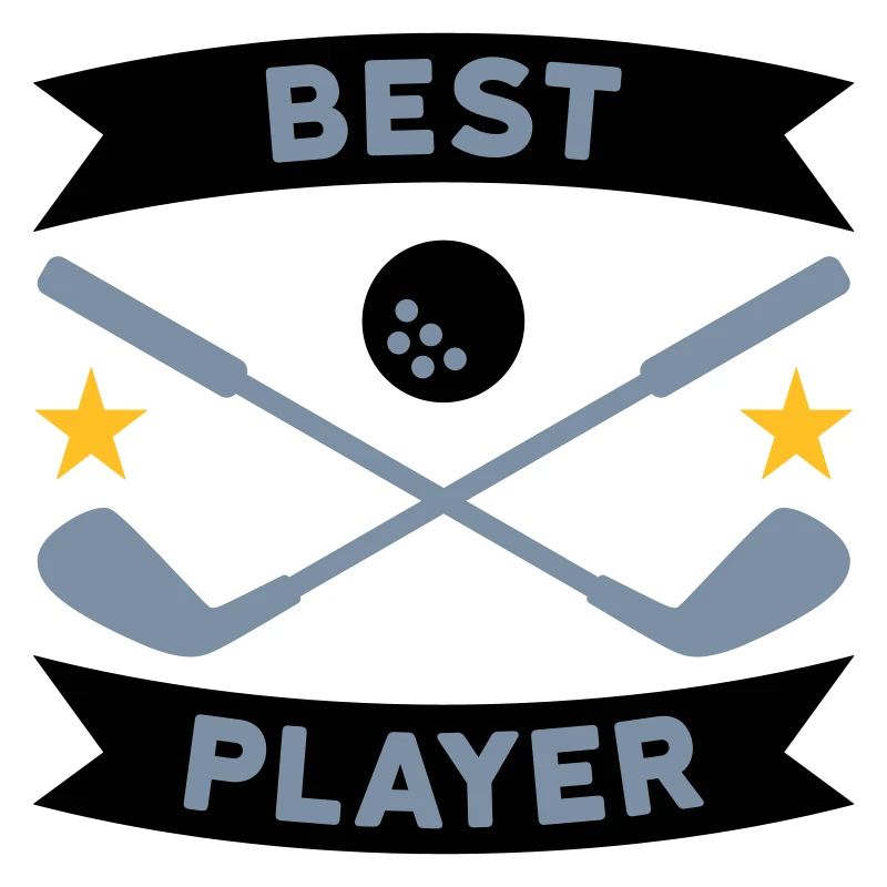 Best golf player (Banner, Sterne, Golfschläger)