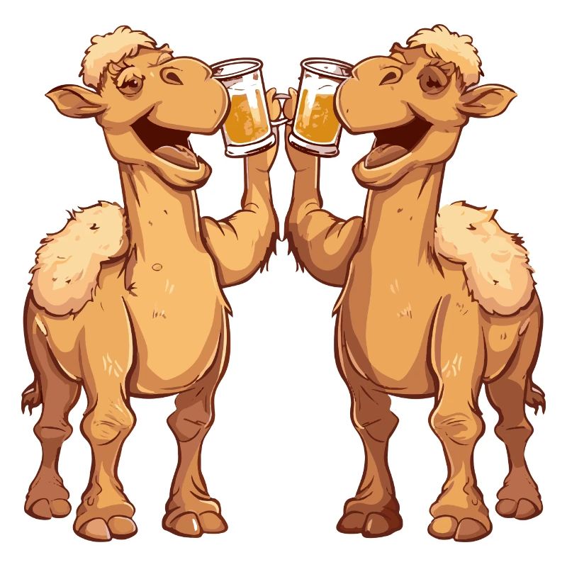 Camel Comic Bière Drôle Alcool