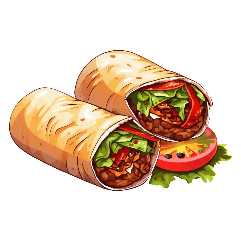 Prelibatezza gustosa: Döner Dürüm Wrap