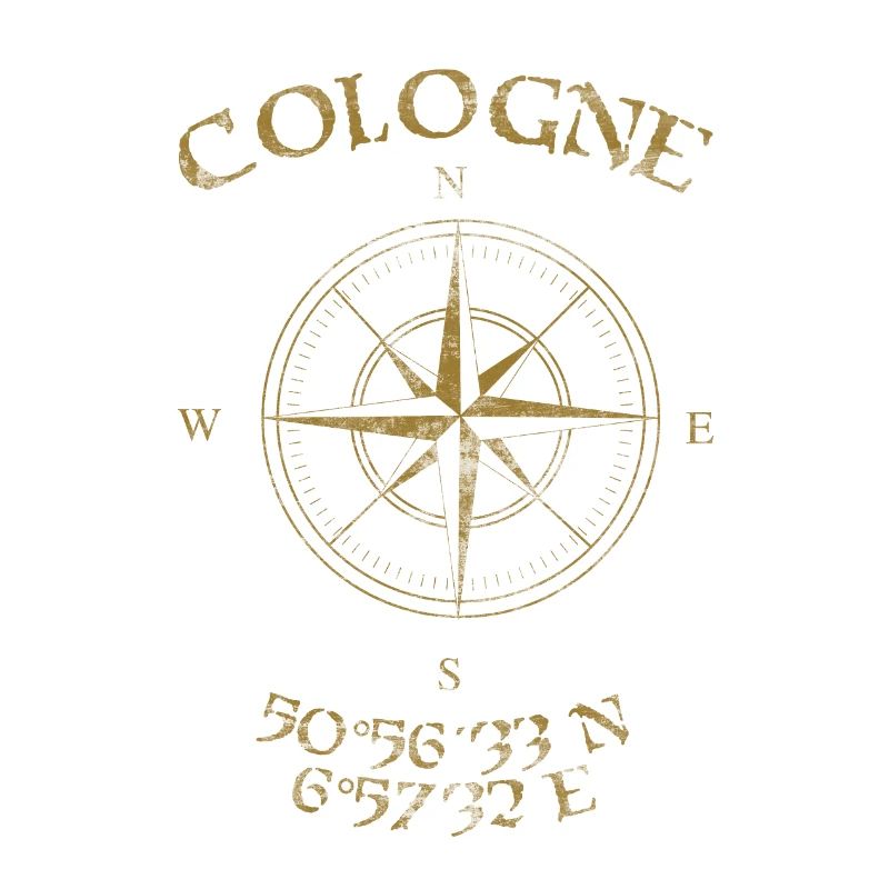 Compass GPS coordinates Cologne