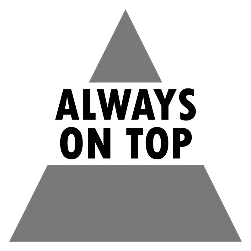 Always on top (split triangle)