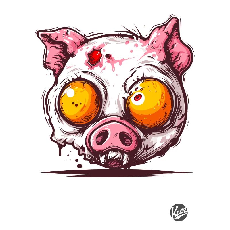 Fried Egg Zombie Pig
