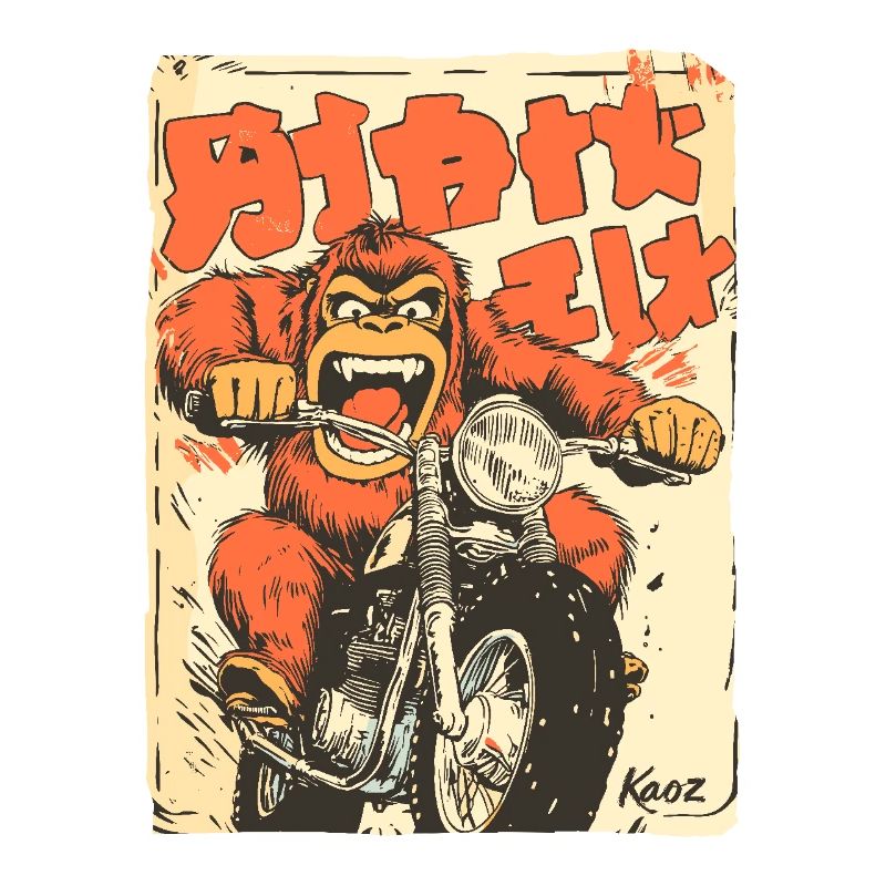 Crazy Orangutan – Motorcycle Biker
