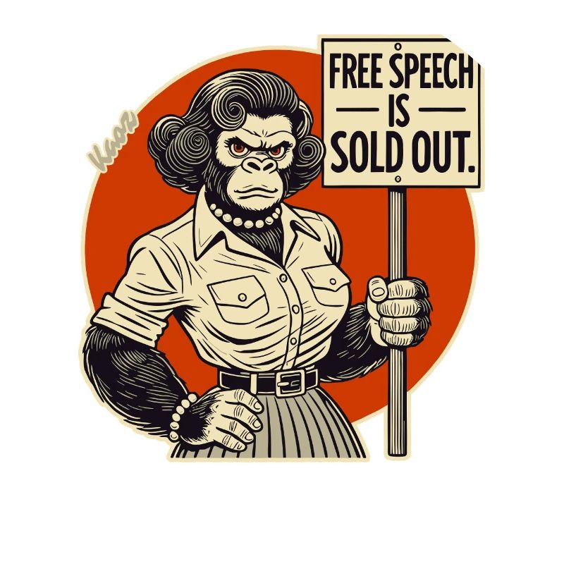 Gorilla with a shield: Freedom of expression sold out