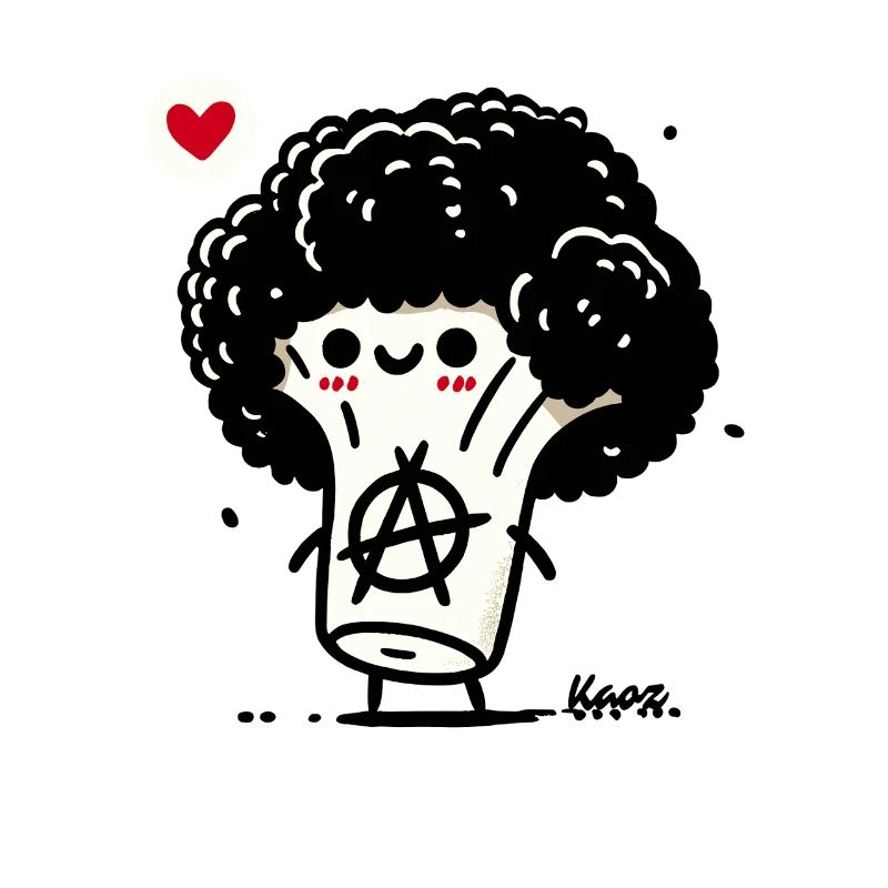 funny vegetable anarcho broccoli punk