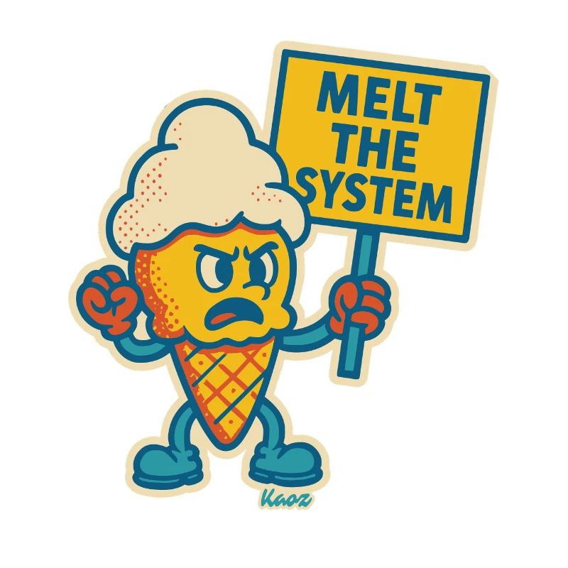 Rebellisches Eis mit „Das System schmelzen“