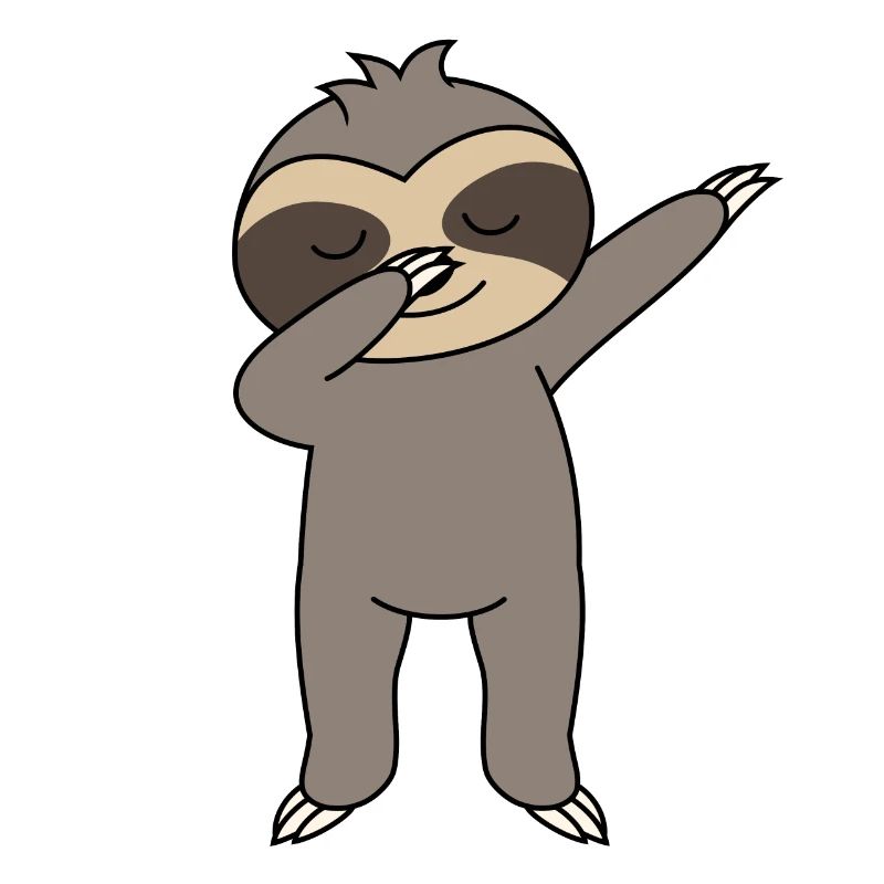 dabbing sloth
