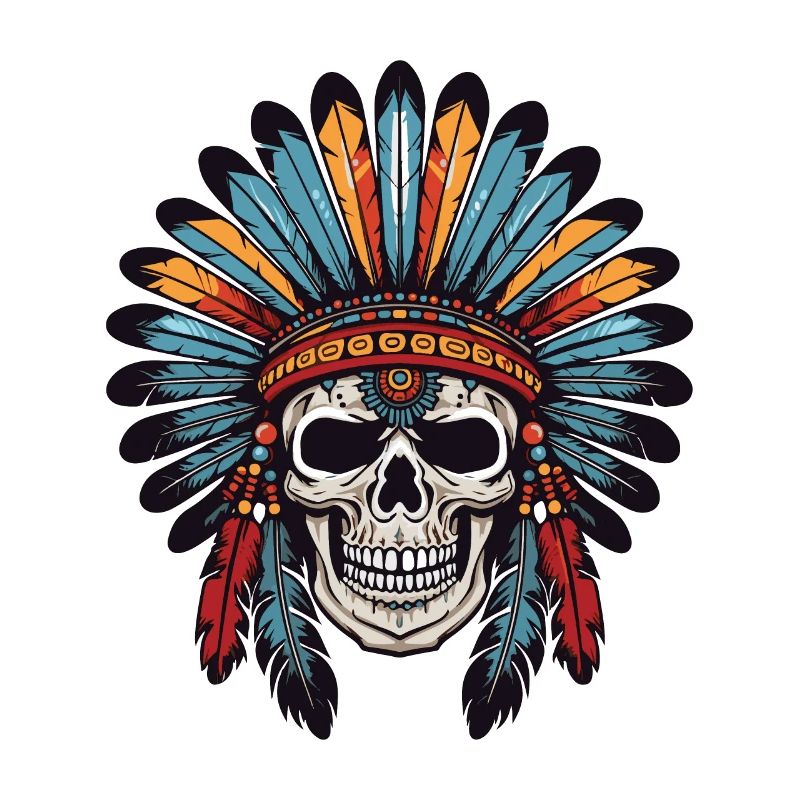 Crâne indien Apache