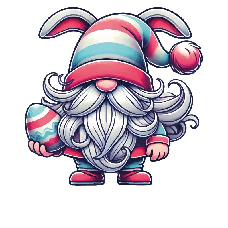Nain de Pâques avec oeuf Happy Dwarf Easter