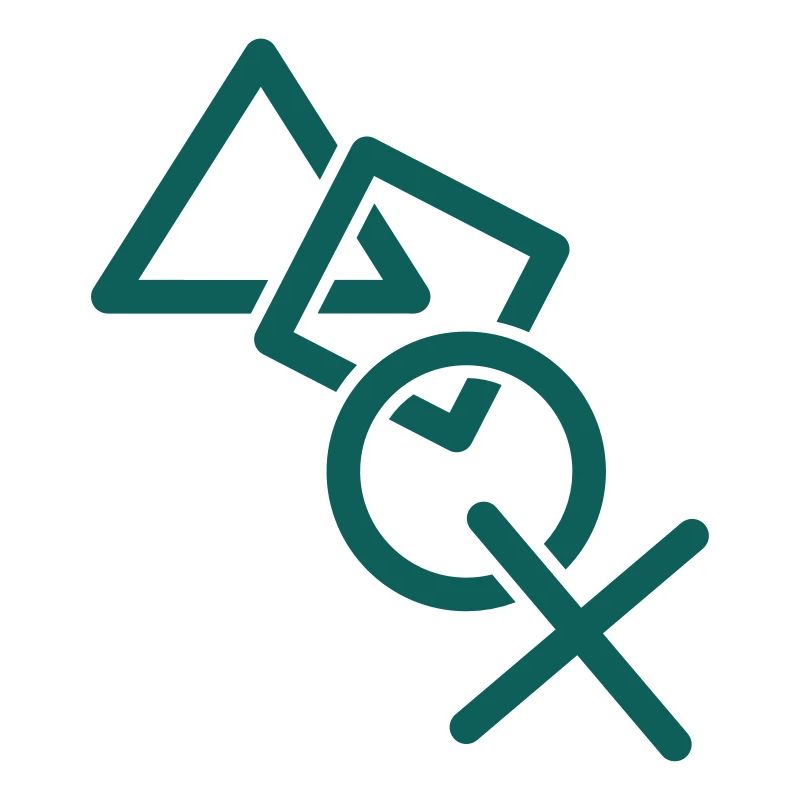 Contour cool X square triangle symbols controller g