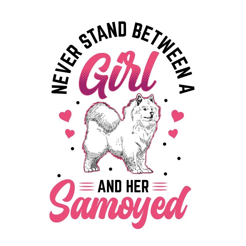 Les filles et leur Samoyède Samoyed Spitz
