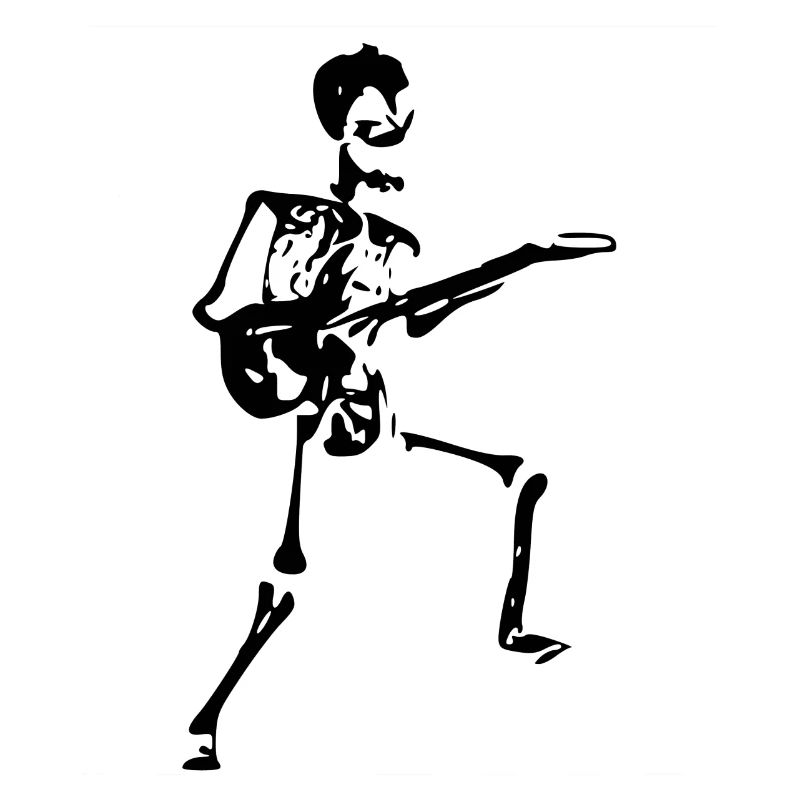 Skeleton guitarist