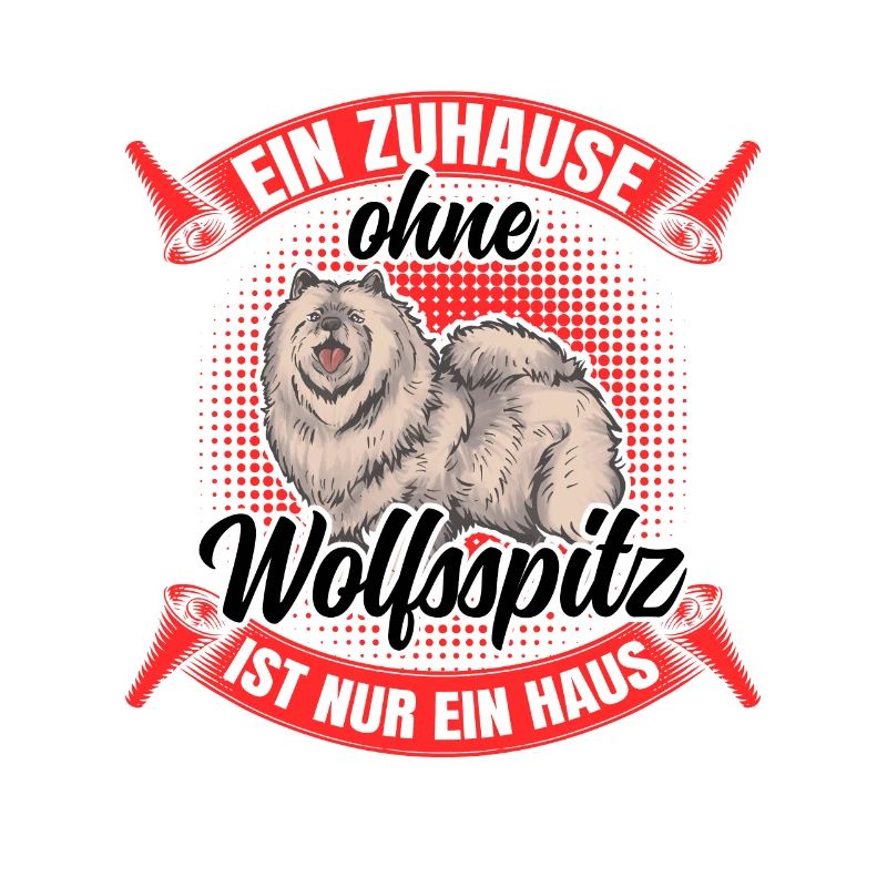 Ohne Wolfsspitz nur ein Haus Deutscher Keeshond