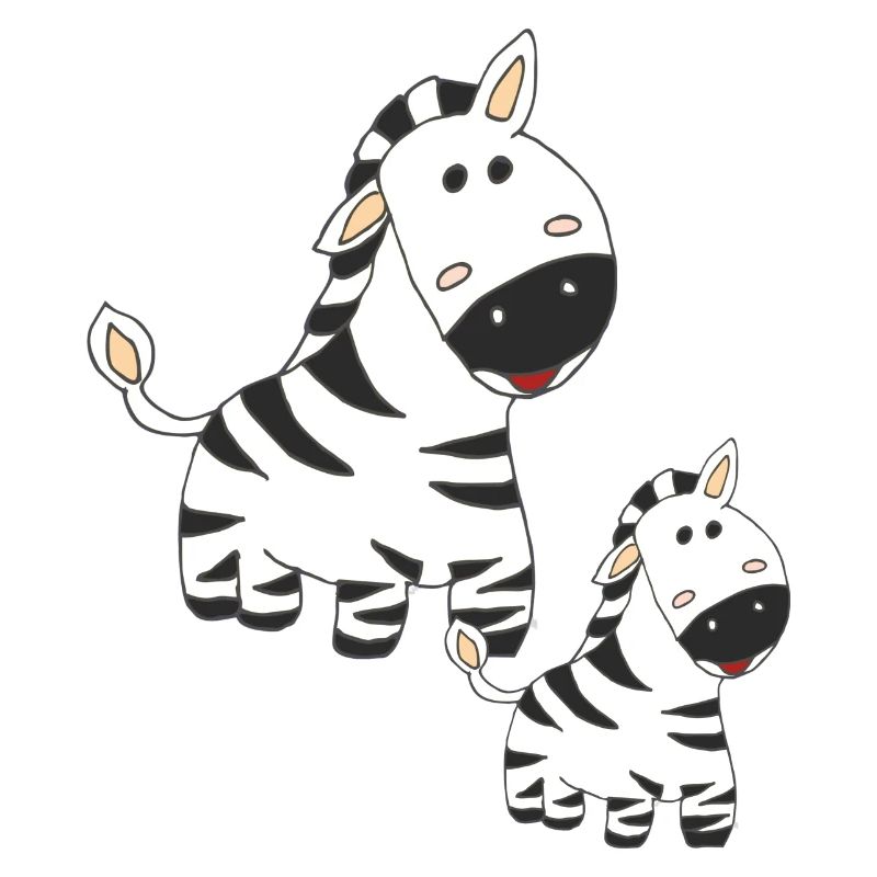 zebra mutter und kind