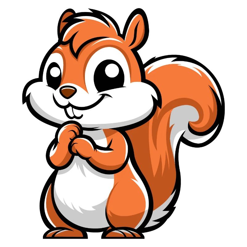 Freches kleines Eichhörnchen