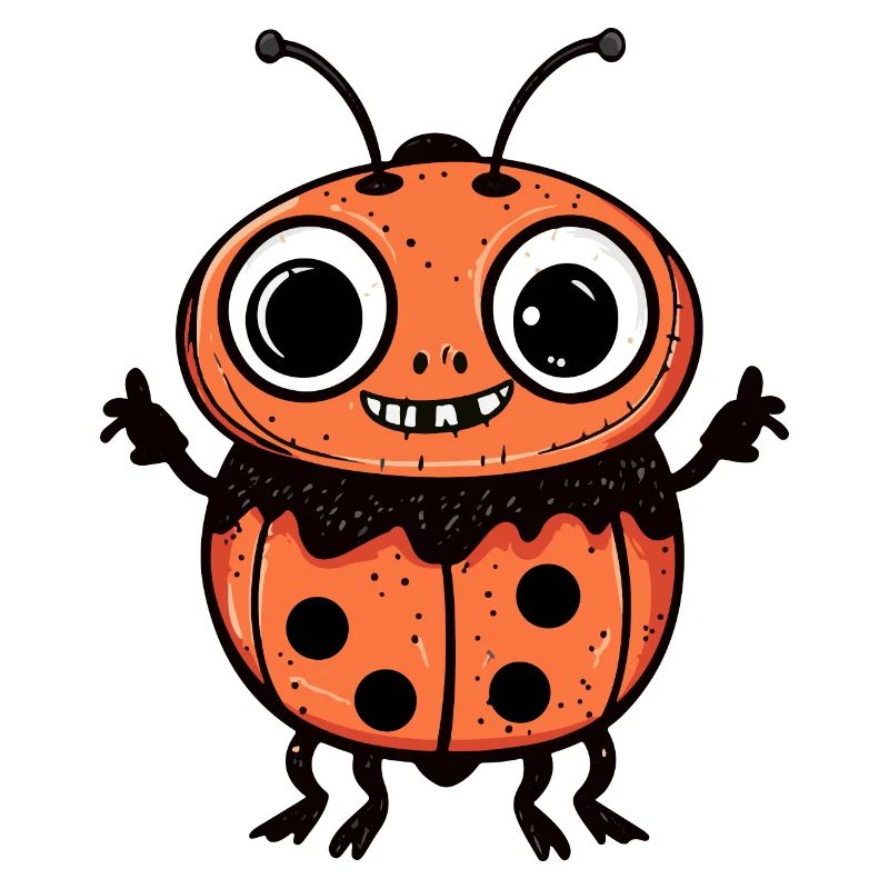Ladybug Halloween Comic Funny