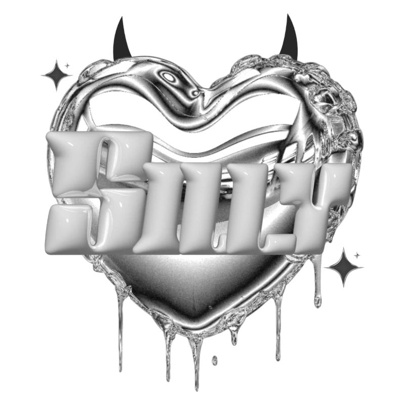 Cuore d'argento in metallo