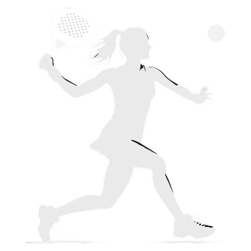 Padel player side white