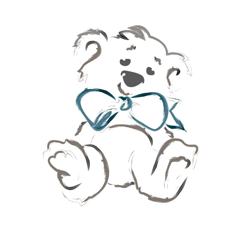Teddy bear with bow