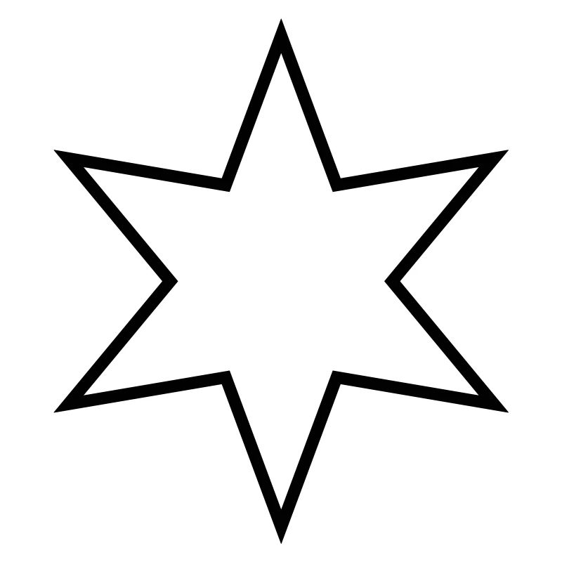 Étoile à six branches - étoile à six branches