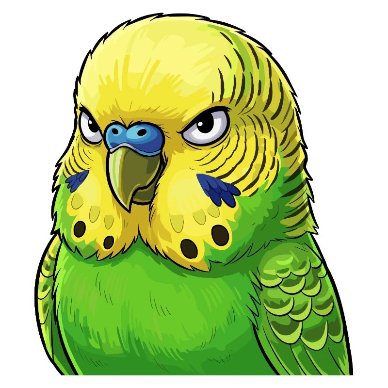Jaune vert perruche vibrant