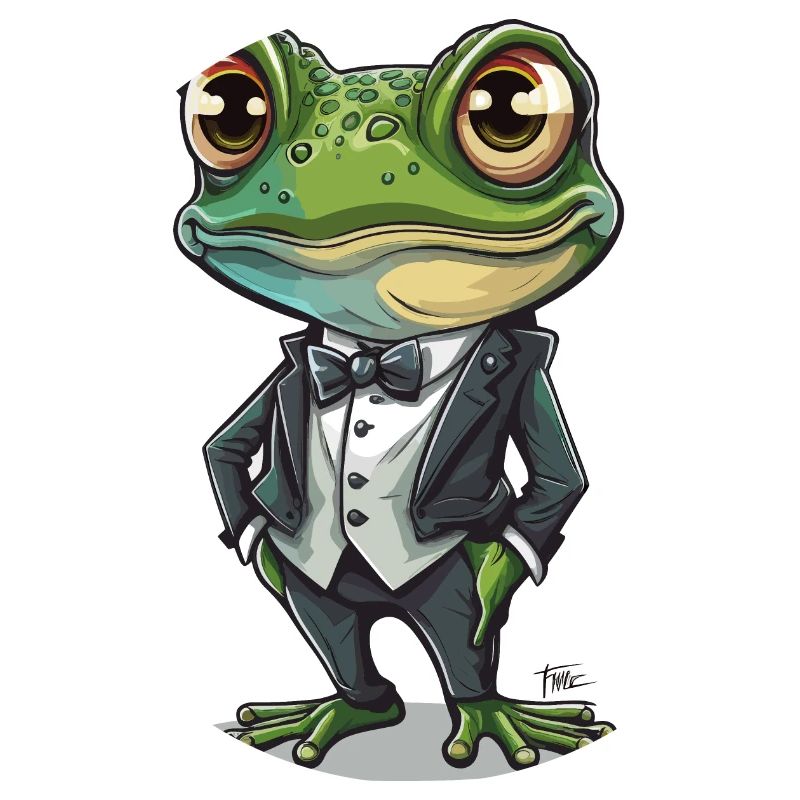 Grenouille de smoking