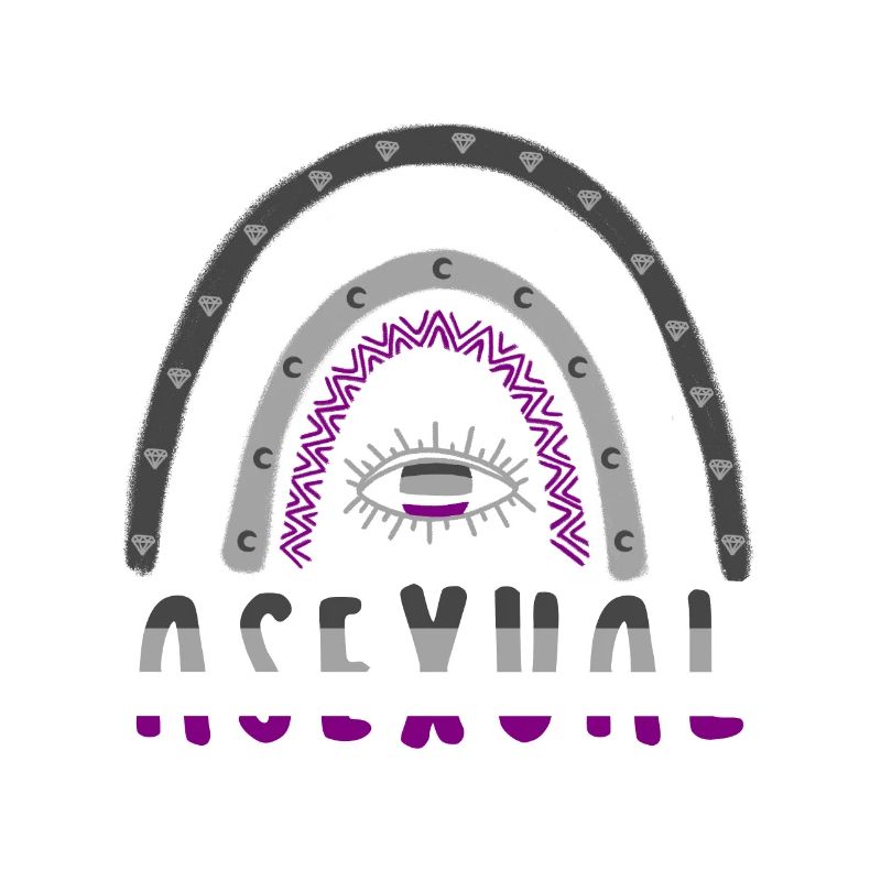 Boho Regenbogen Asexuell