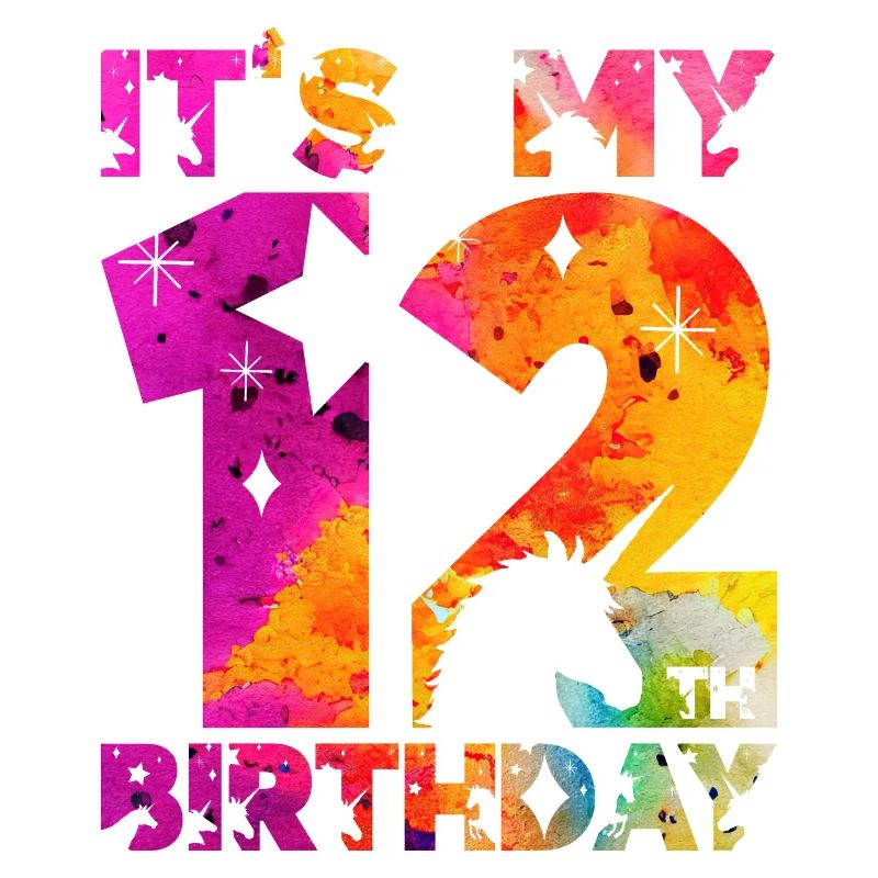 12E ANNIVERSAIRE LICORNE C’EST MON 12E ANNIVERSAIRE