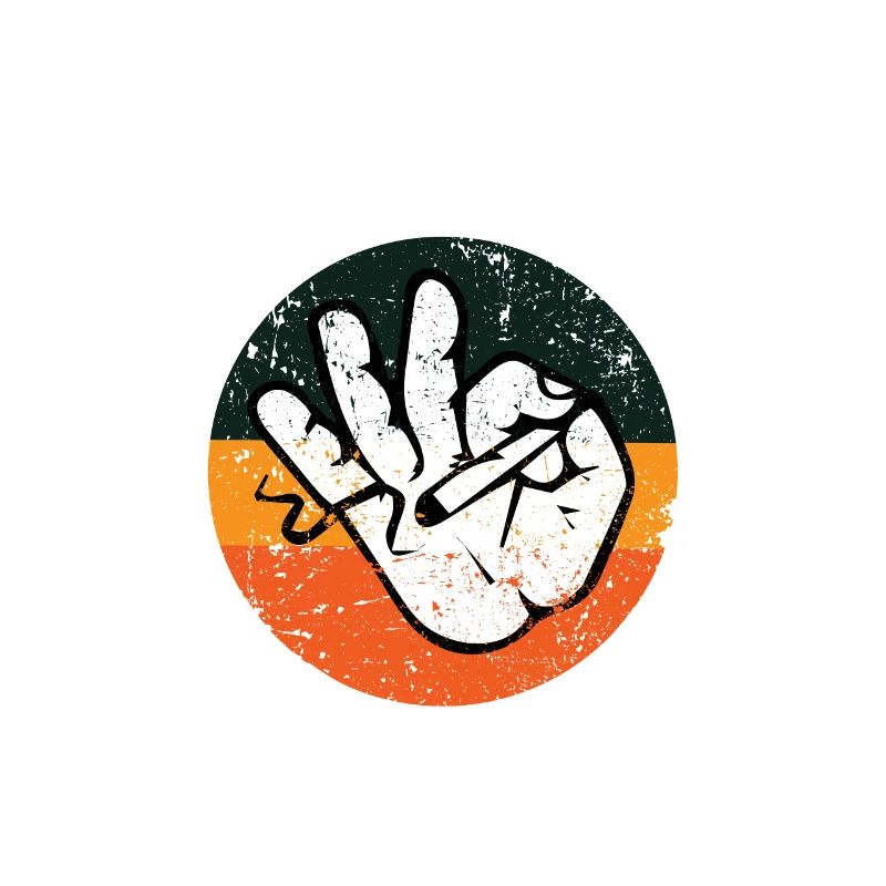 Cannabis Grass Stoner Retro Gift