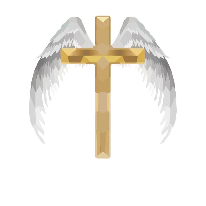 Polygon cross with wing