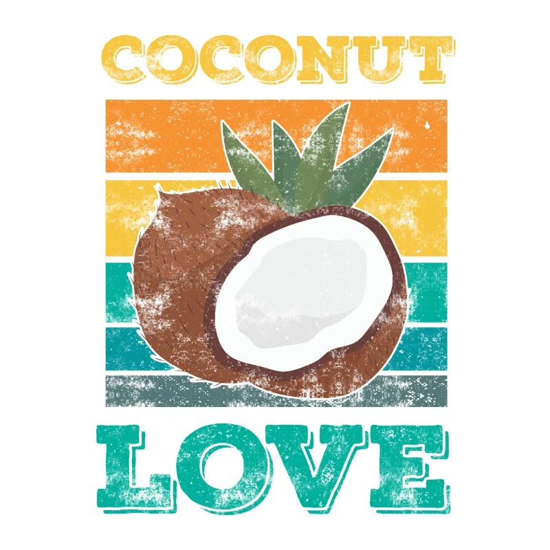 Passionné de noix de coco, fruit de la noix de coco