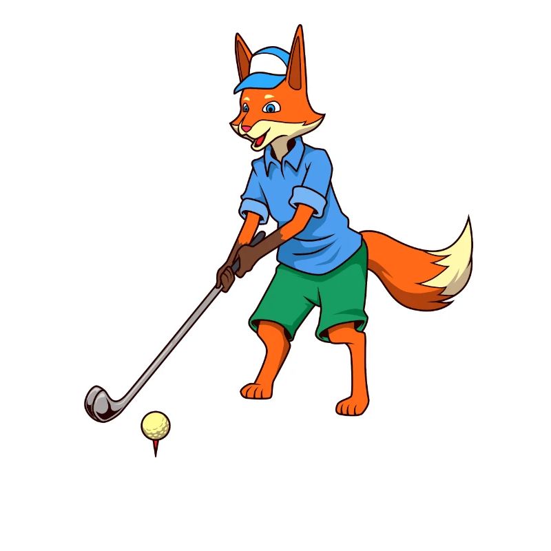 Comic Fuchs plays golf - Golfer
