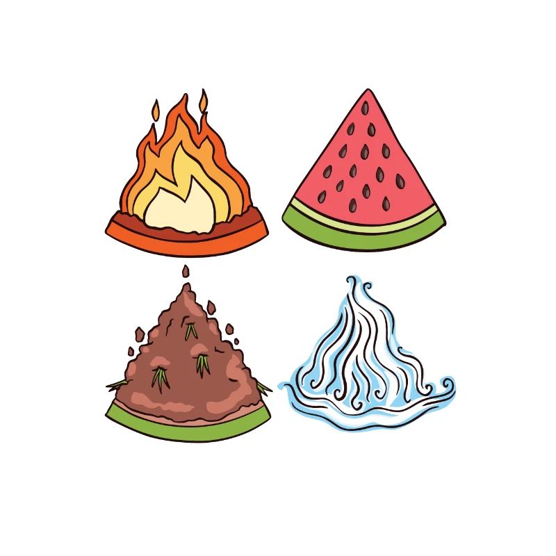 The Elemelons melons in the four elements