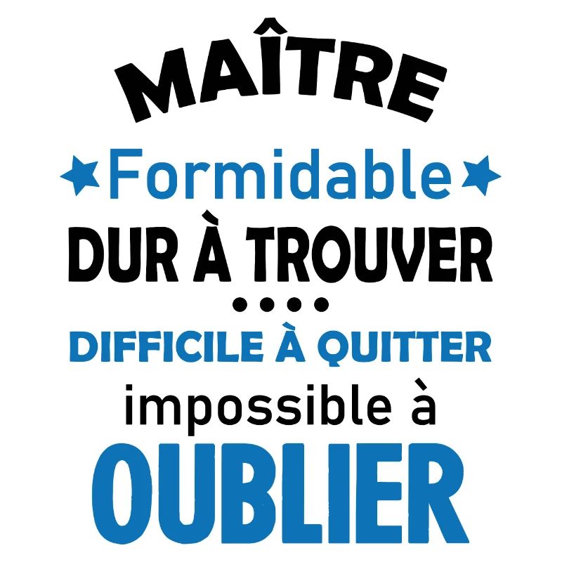Maître formidable idée cadeau maître d'école