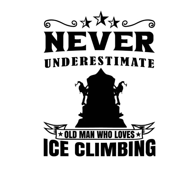 Eiskletterer Eisklettern Sportler Eis Klettern