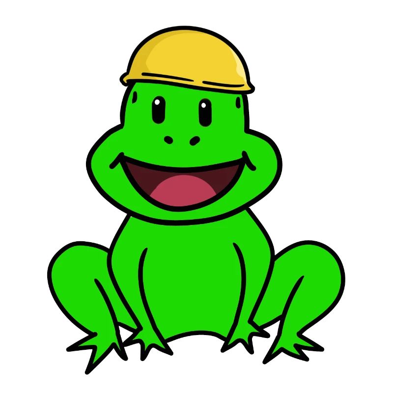 Craftsmen Construction Sites Frog Safety Helmet Chief Toad