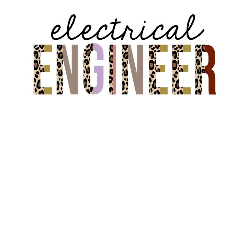 Electrical Engineer Leopard Print Funny