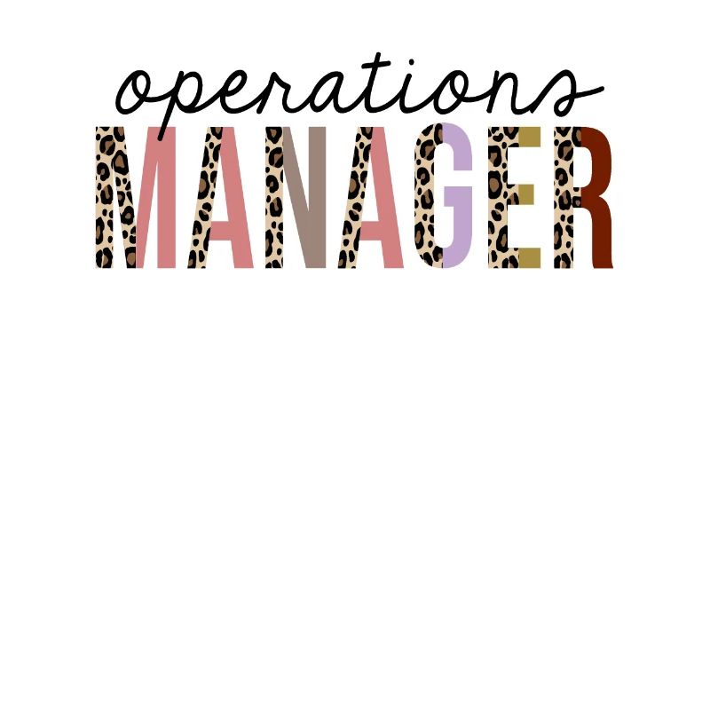 Operations Manager Leopard Print Funny