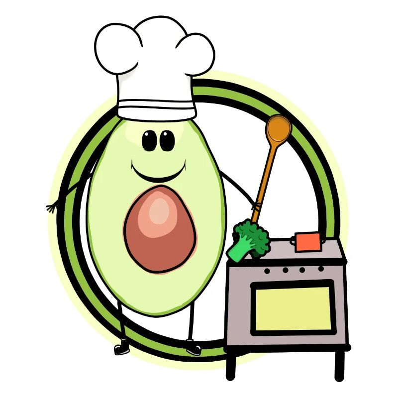 Avocado Cooking Hobby Chef Chef Chef's Hat Stove
