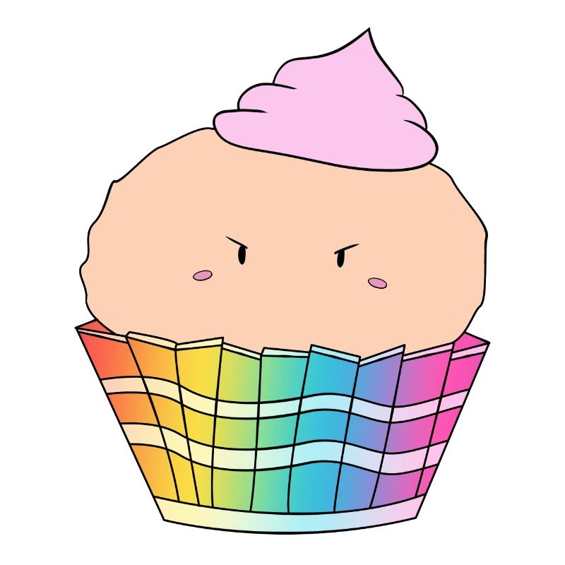 Grumpy Cupcake Print